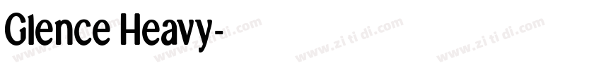 Glence Heavy字体转换